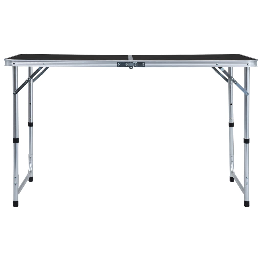 vidaXL Masă de camping pliabilă, gri, 120 x 60 cm, aluminiu vidaXL Masă de camping pliabilă, gri, 120 x 60 cm, aluminiu