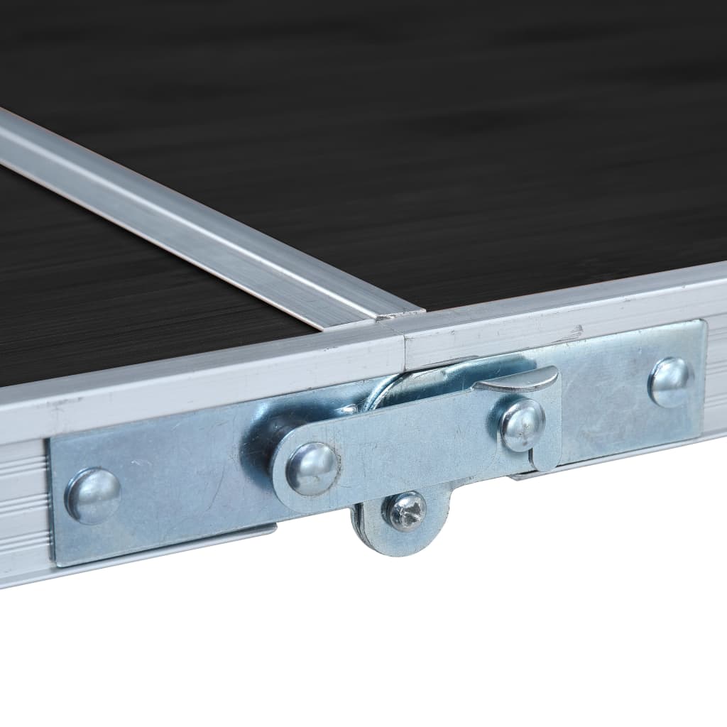 vidaXL Masă de camping pliabilă, gri, 120 x 60 cm, aluminiu vidaXL Masă de camping pliabilă, gri, 120 x 60 cm, aluminiu