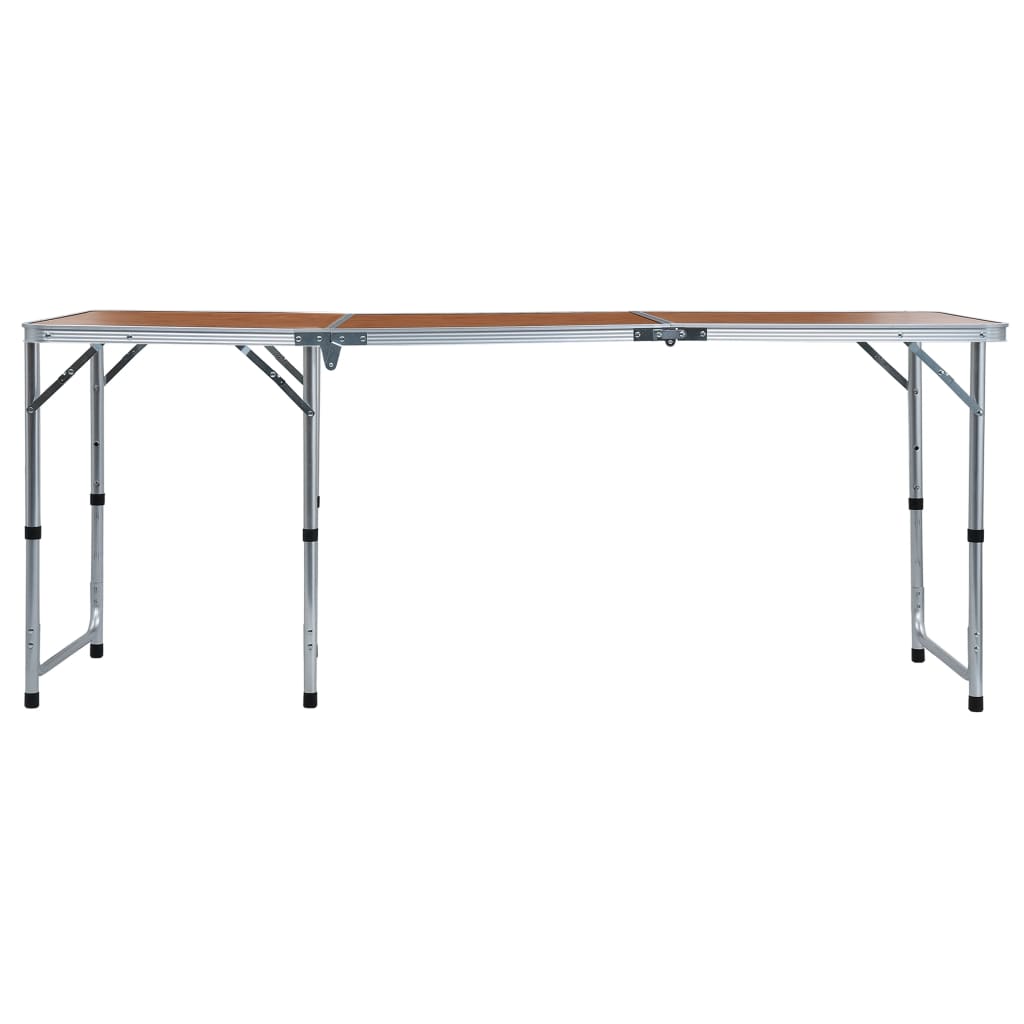 vidaXL Masă de camping pliabilă, 180 x 60 cm, aluminiu