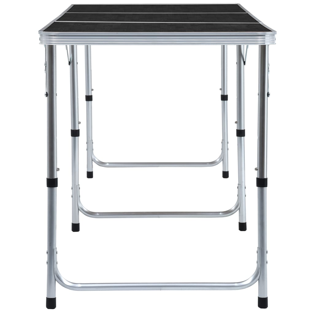 vidaXL Masă de camping pliabilă, gri, 180 x 60 cm, aluminiu vidaXL Masă de camping pliabilă, gri, 180 x 60 cm, aluminiu