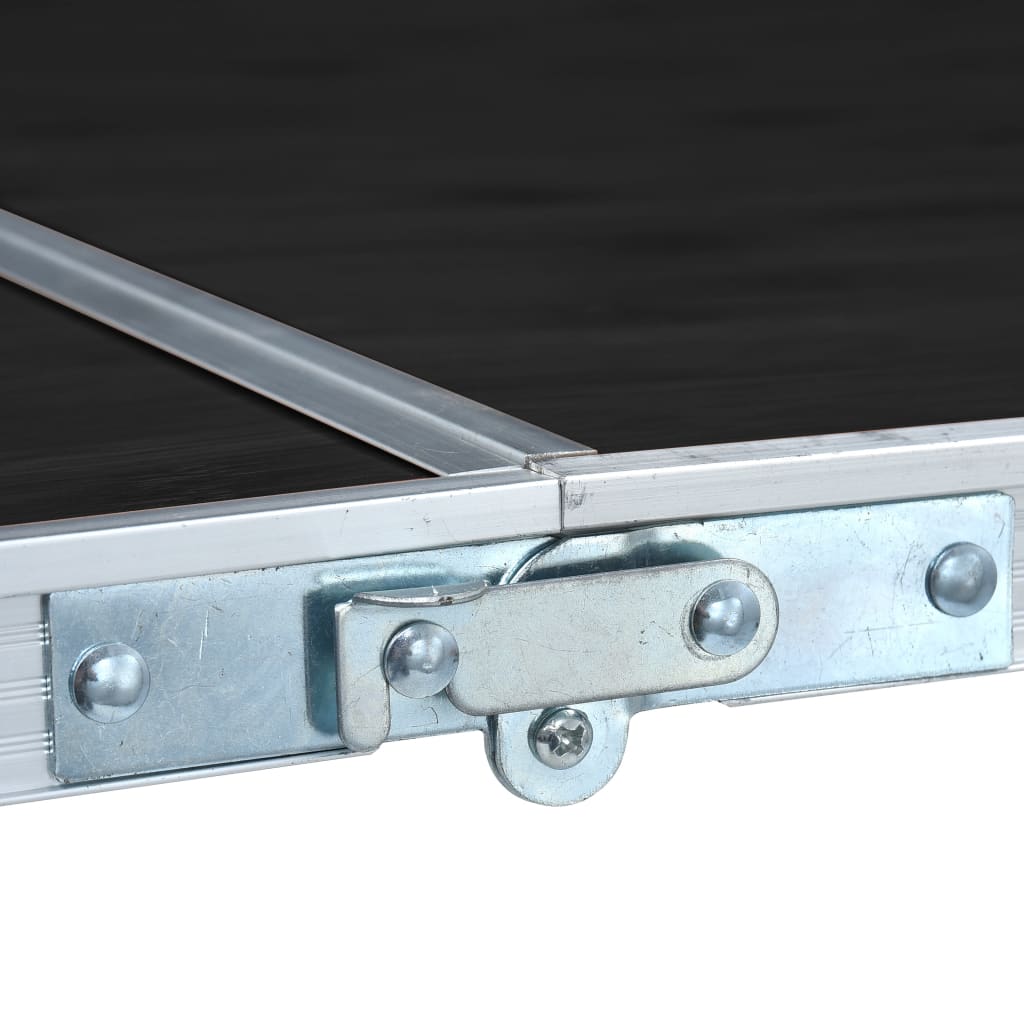 vidaXL Masă de camping pliabilă, gri, 180 x 60 cm, aluminiu vidaXL Masă de camping pliabilă, gri, 180 x 60 cm, aluminiu