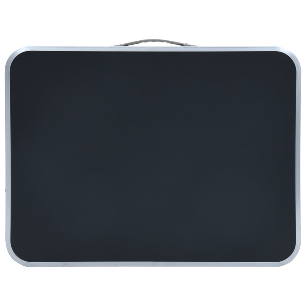 vidaXL Masă de camping pliabilă, gri, 60 x 45 cm, aluminiu vidaXL Masă de camping pliabilă, gri, 60 x 45 cm, aluminiu