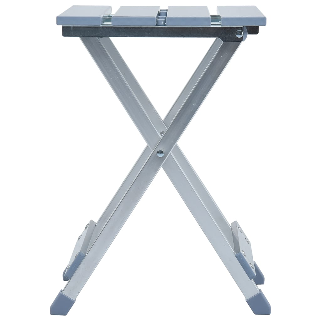 vidaXL Taburet de camping, 28 x 26 x 39 cm, aluminiu vidaXL Taburet de camping, 28 x 26 x 39 cm, aluminiu