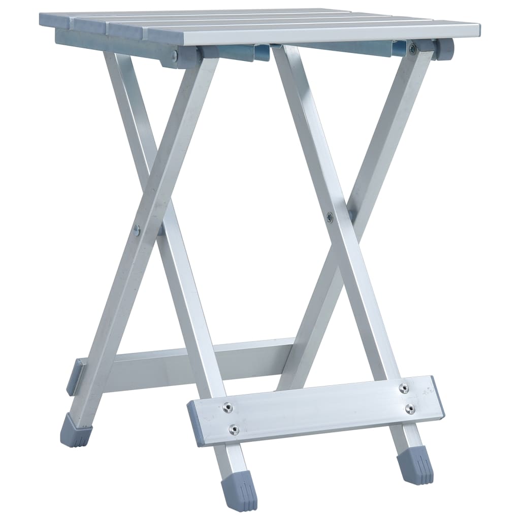 vidaXL Taburet de camping, 28 x 26 x 39 cm, aluminiu vidaXL Taburet de camping, 28 x 26 x 39 cm, aluminiu
