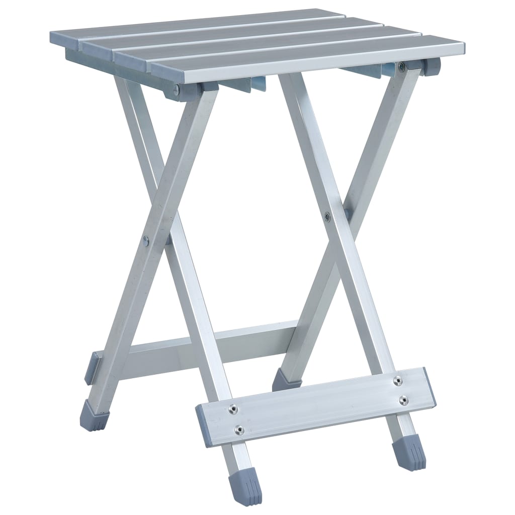 vidaXL Taburet de camping, 28 x 26 x 39 cm, aluminiu vidaXL Taburet de camping, 28 x 26 x 39 cm, aluminiu