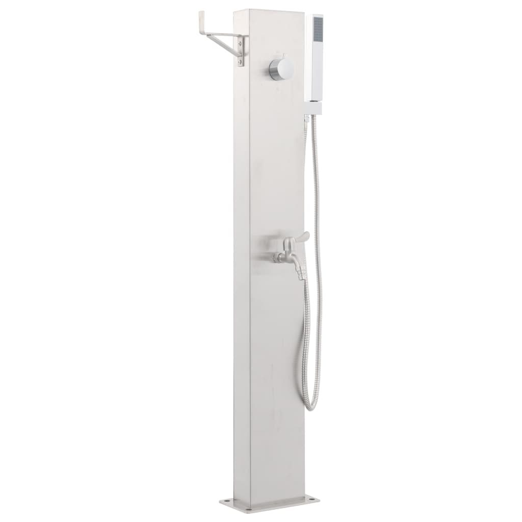 vidaXL Robinet de duș pentru grădină, 110 cm, oțel inoxidabil vidaXL Robinet de duș pentru grădină, 110 cm, oțel inoxidabil