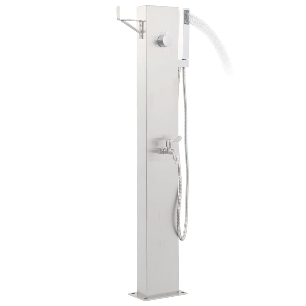 vidaXL Robinet de duș pentru grădină, 110 cm, oțel inoxidabil vidaXL Robinet de duș pentru grădină, 110 cm, oțel inoxidabil