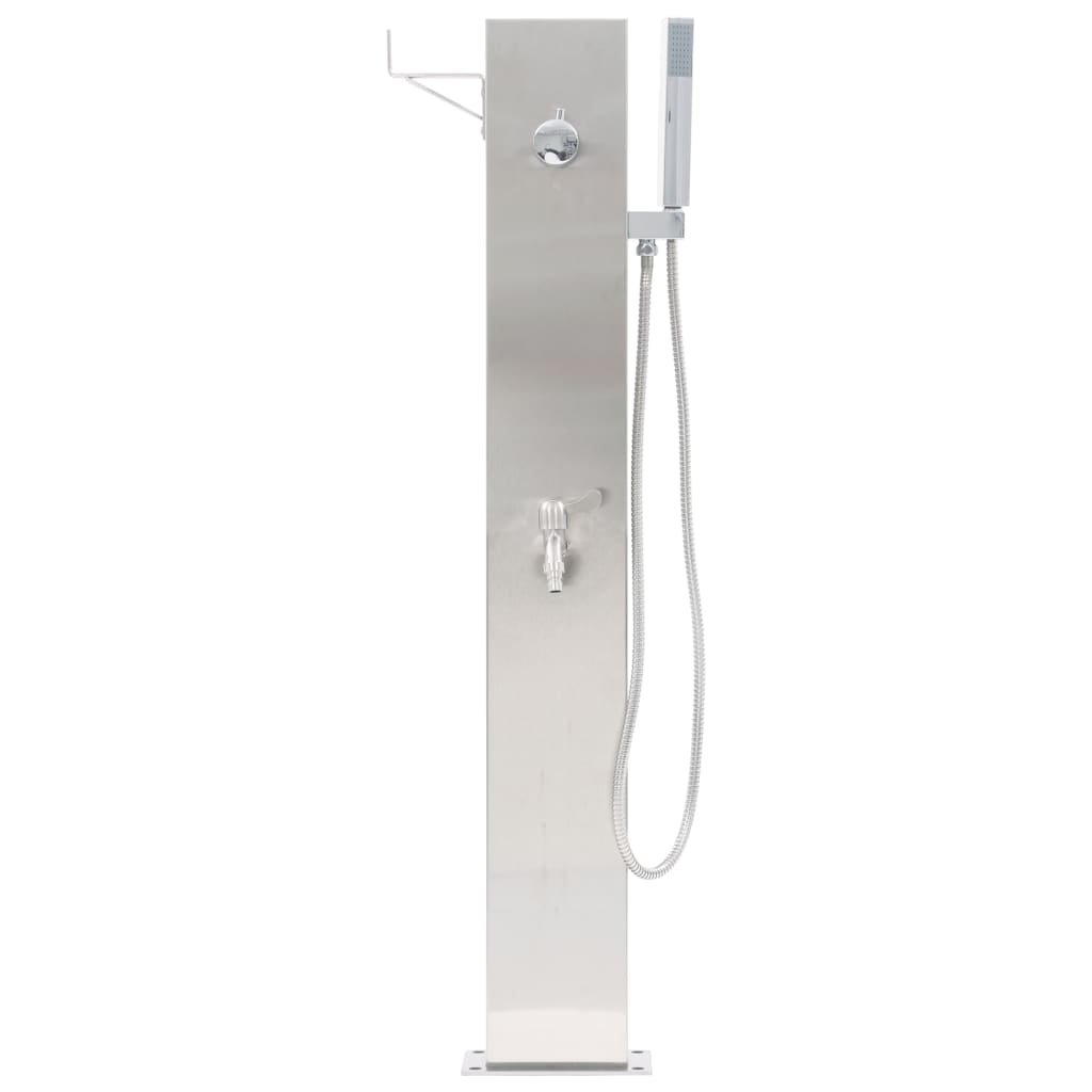 vidaXL Robinet de duș pentru grădină, 110 cm, oțel inoxidabil vidaXL Robinet de duș pentru grădină, 110 cm, oțel inoxidabil