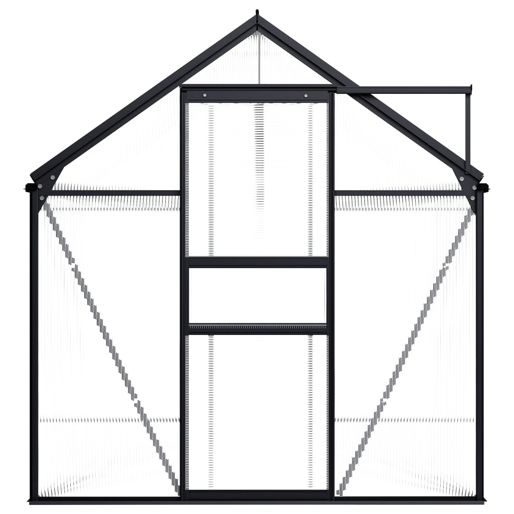 vidaXL Seră, antracit, 7,03 m², aluminiu vidaXL Seră, antracit, 7,03 m², aluminiu