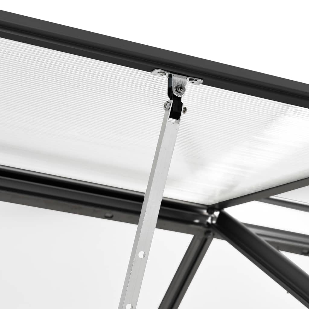 vidaXL Seră, antracit, 7,03 m², aluminiu vidaXL Seră, antracit, 7,03 m², aluminiu