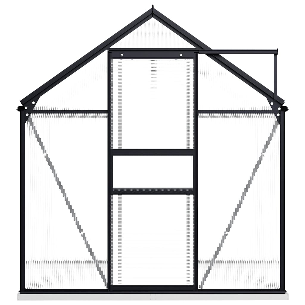vidaXL Seră cu cadru de bază, antracit, 3,61 m², aluminiu vidaXL Seră cu cadru de bază, antracit, 3,61 m², aluminiu