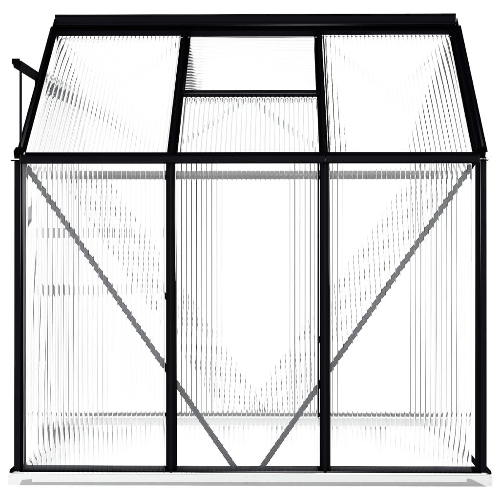 vidaXL Seră cu cadru de bază, antracit, 3,61 m², aluminiu vidaXL Seră cu cadru de bază, antracit, 3,61 m², aluminiu