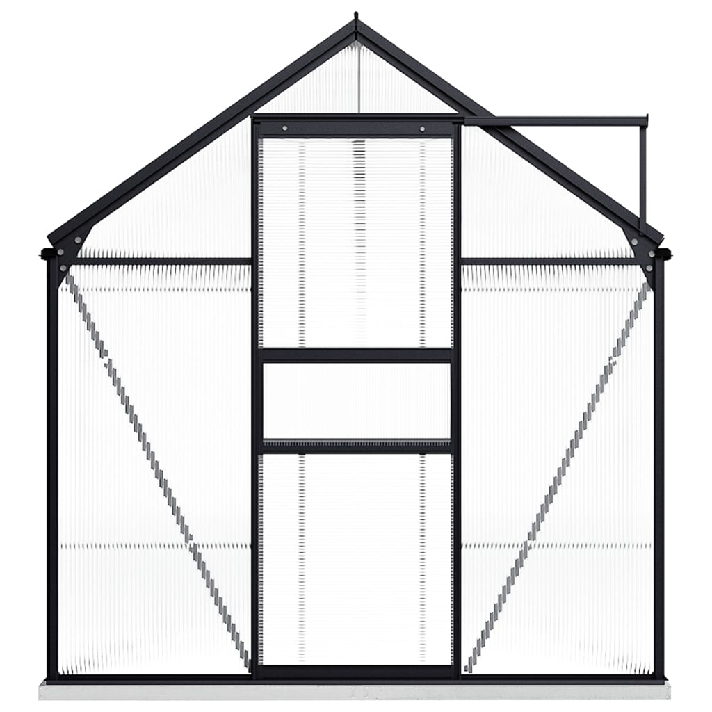 vidaXL Seră cu cadru de bază, antracit, 9,31 m², aluminiu vidaXL Seră cu cadru de bază, antracit, 9,31 m², aluminiu