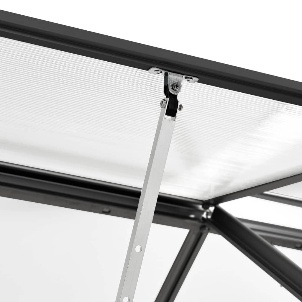 vidaXL Seră cu cadru de bază, antracit, 9,31 m², aluminiu vidaXL Seră cu cadru de bază, antracit, 9,31 m², aluminiu