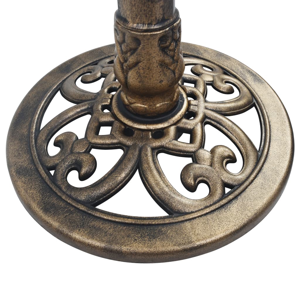 vidaXL Bazin pentru păsări cu fântână, bronz, 50 x 91 cm, plastic vidaXL Bazin pentru păsări cu fântână, bronz, 50 x 91 cm, plastic