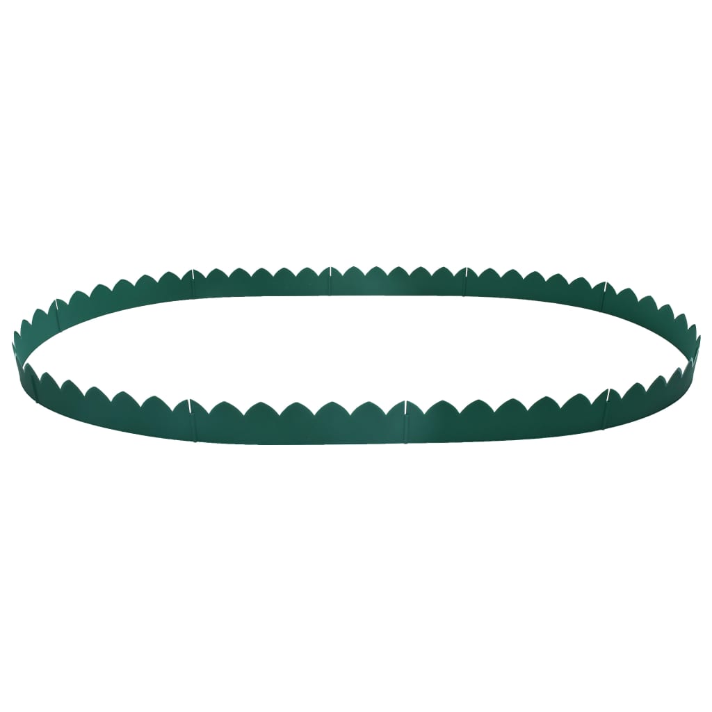 vidaXL Borduri de gazon, 10 buc., verde, 65x15 cm, PP vidaXL Borduri de gazon, 10 buc., verde, 65x15 cm, PP
