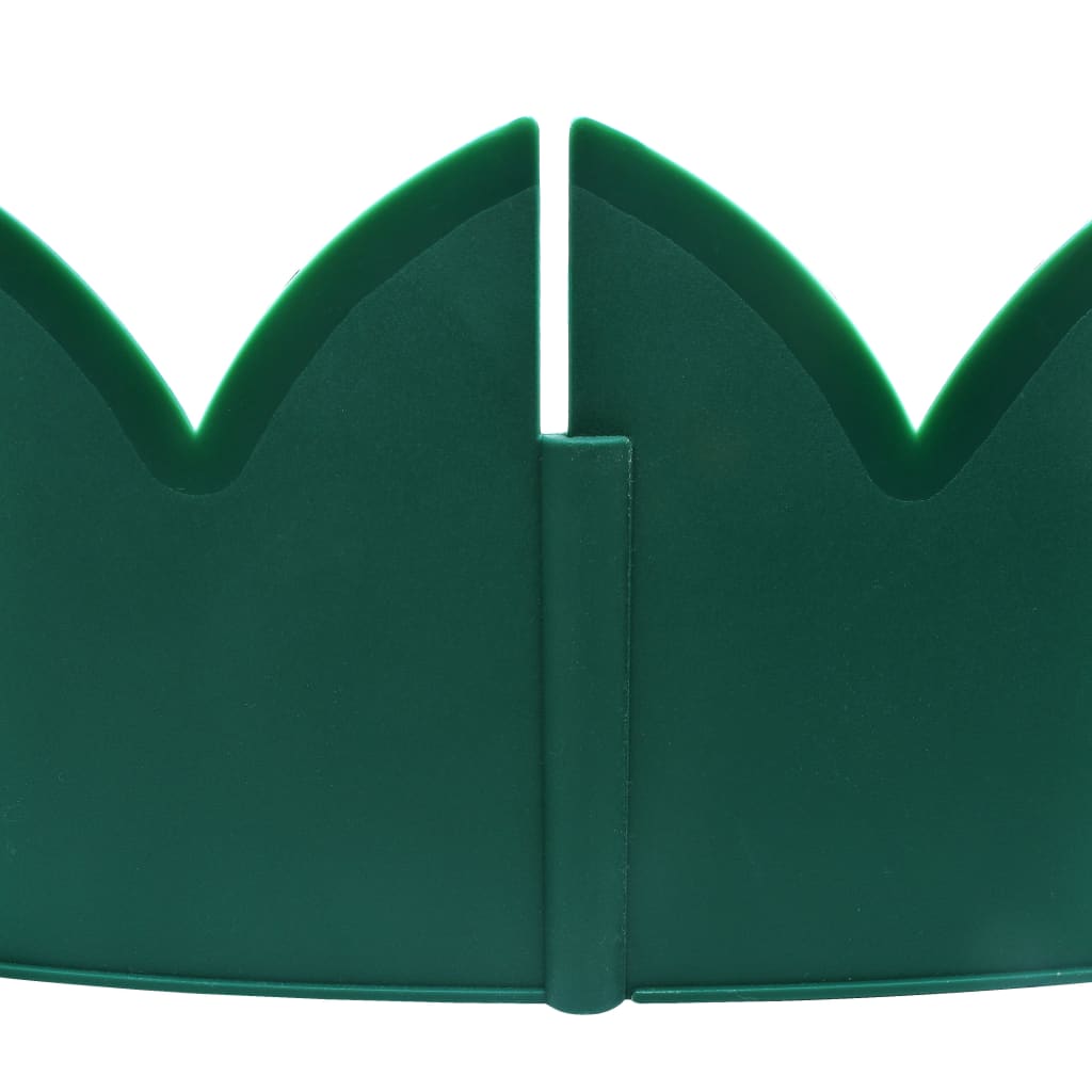 vidaXL Borduri de gazon, 10 buc., verde, 65x15 cm, PP vidaXL Borduri de gazon, 10 buc., verde, 65x15 cm, PP
