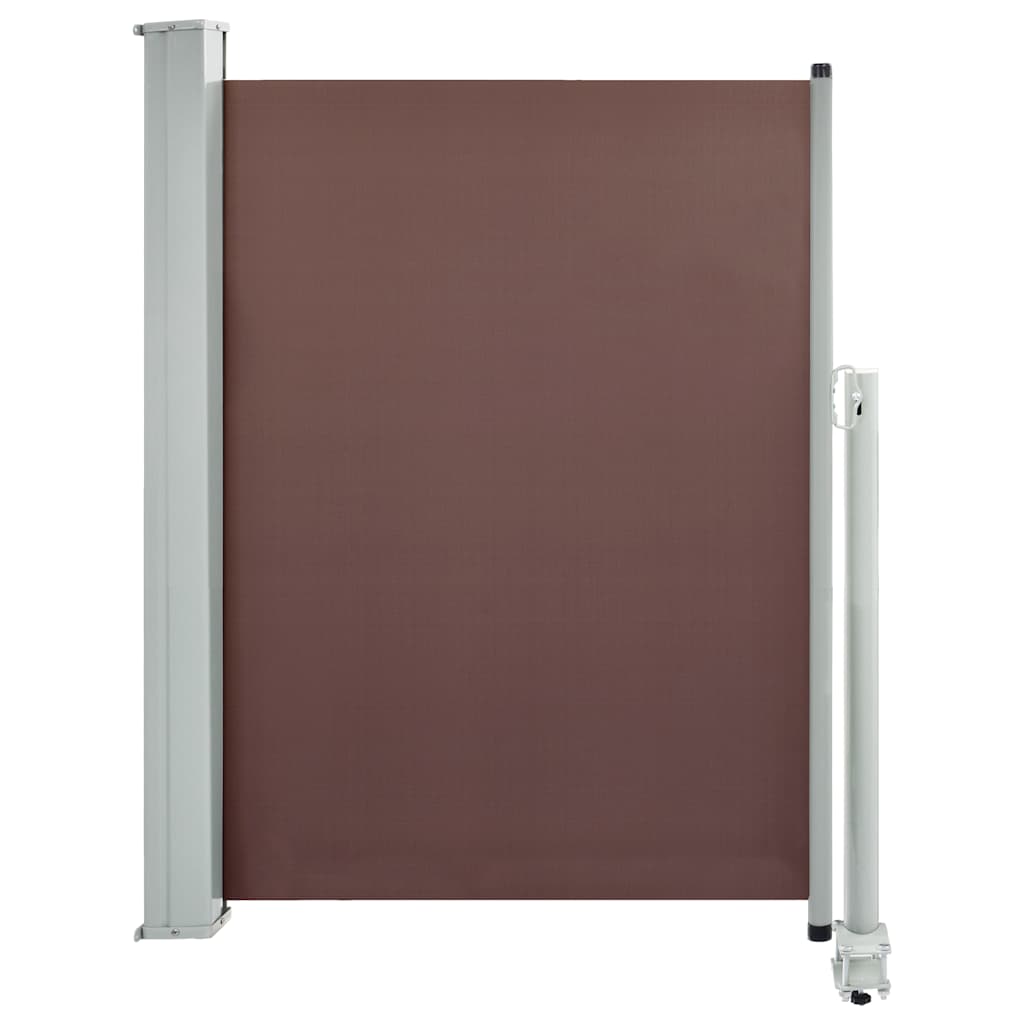 vidaXL Copertină laterală retractabilă de terasă, maro, 100 x 300 cm vidaXL Copertină laterală retractabilă de terasă, maro, 100 x 300 cm
