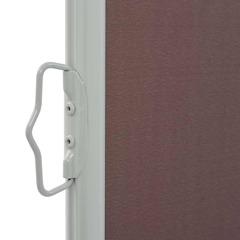 vidaXL Copertină laterală retractabilă de terasă, maro, 100 x 300 cm vidaXL Copertină laterală retractabilă de terasă, maro, 100 x 300 cm
