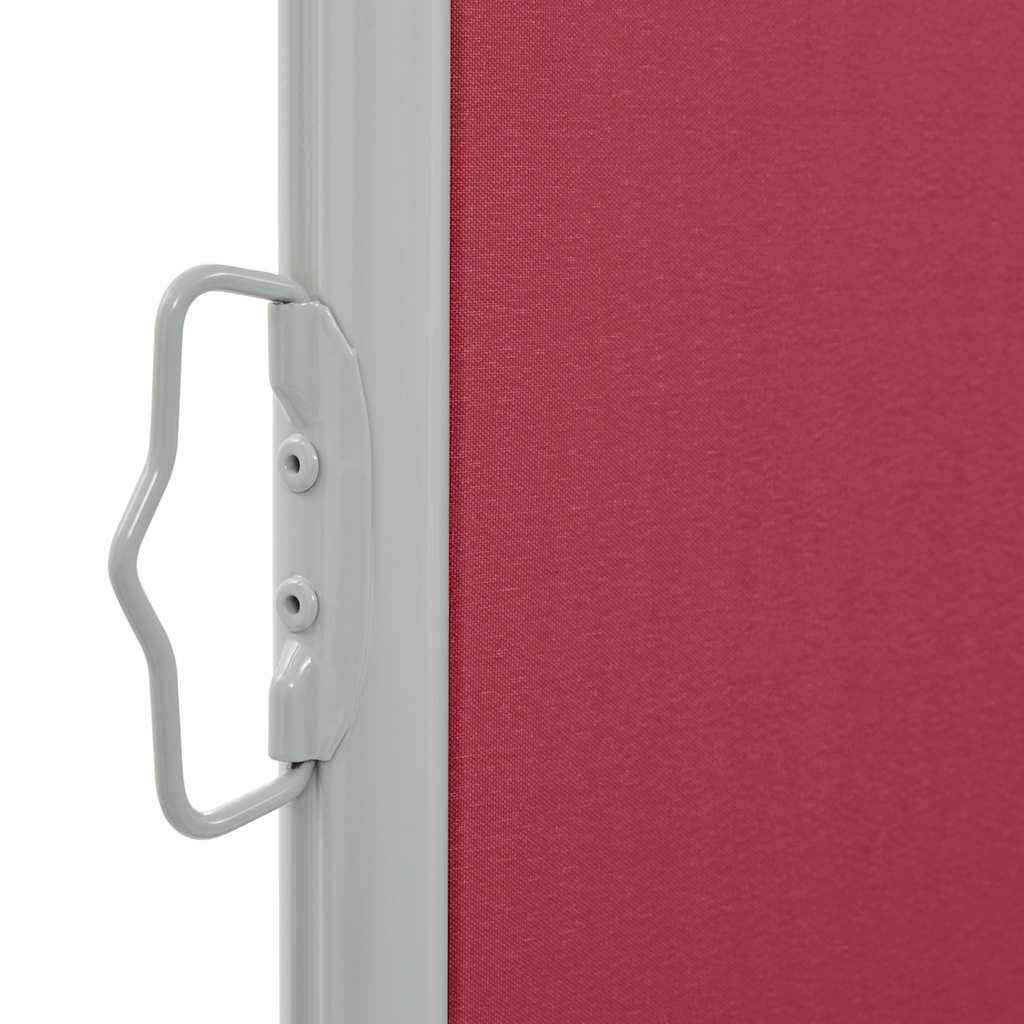 vidaXL Copertină laterală retractabilă de terasă, roșu, 100 x 300 cm vidaXL Copertină laterală retractabilă de terasă, roșu, 100 x 300 cm