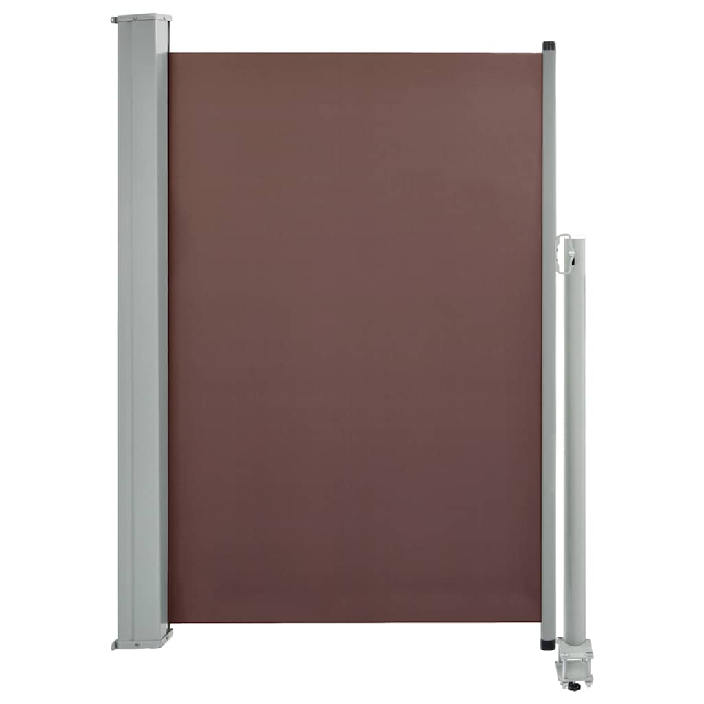 vidaXL Copertină laterală retractabilă de terasă, maro, 120 x 300 cm
