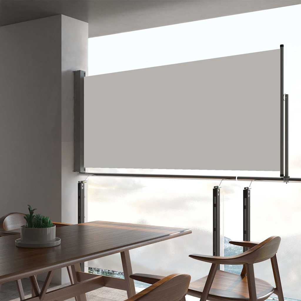 vidaXL Copertină laterală retractabilă de terasă, crem, 60 x 300 cm vidaXL Copertină laterală retractabilă de terasă, crem, 60 x 300 cm