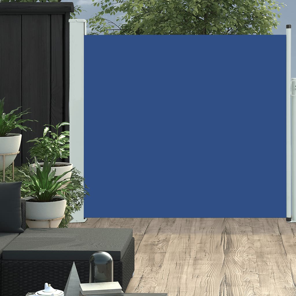 vidaXL Copertină laterală retractabilă de terasă, albastru, 170x300 cm vidaXL Copertină laterală retractabilă de terasă, albastru, 170x300 cm