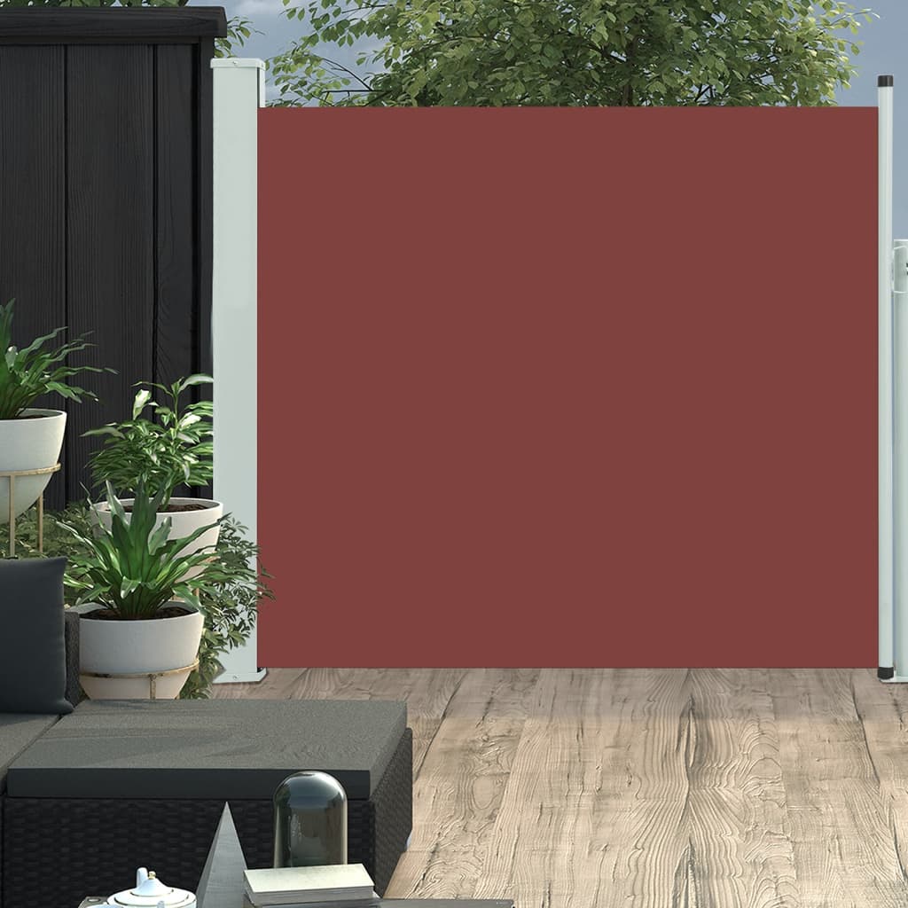 vidaXL Copertină laterală retractabilă de terasă, maro, 170 x 300 cm vidaXL Copertină laterală retractabilă de terasă, maro, 170 x 300 cm