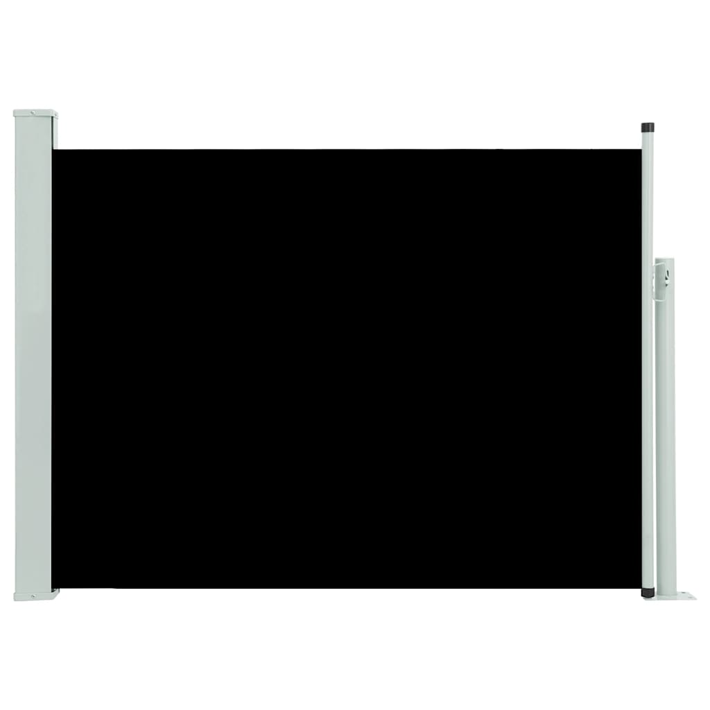 vidaXL Copertină laterală retractabilă de terasă, negru, 100x500 cm vidaXL Copertină laterală retractabilă de terasă, negru, 100x500 cm