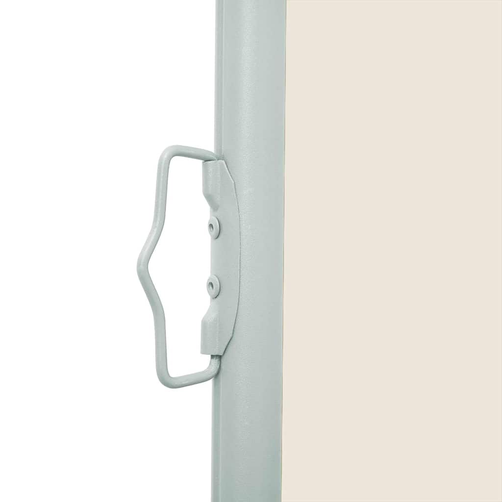vidaXL Copertină laterală retractabilă de terasă, crem, 100 x 500 cm vidaXL Copertină laterală retractabilă de terasă, crem, 100 x 500 cm