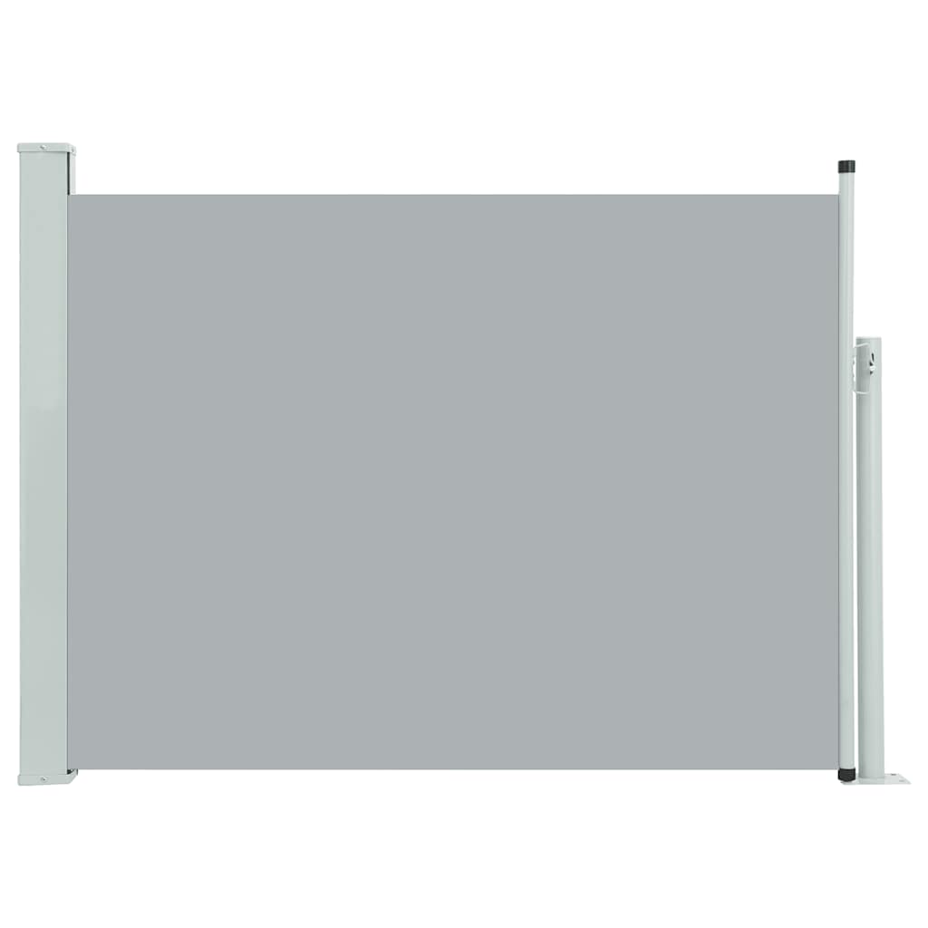 vidaXL Copertină laterală retractabilă de terasă, gri, 100 x 500 cm vidaXL Copertină laterală retractabilă de terasă, gri, 100 x 500 cm