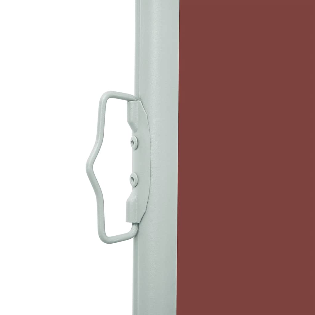 vidaXL Copertină laterală retractabilă de terasă, maro, 100 x 500 cm vidaXL Copertină laterală retractabilă de terasă, maro, 100 x 500 cm