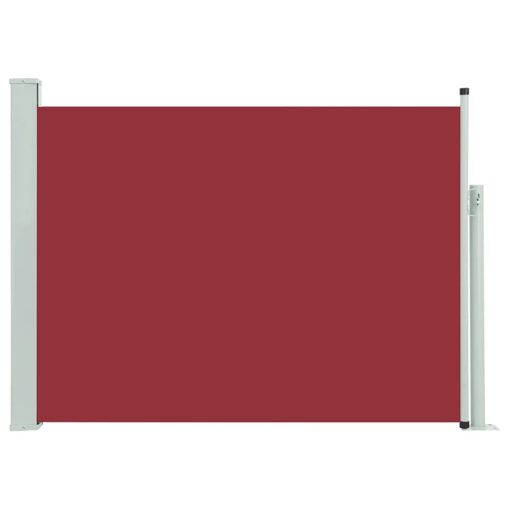 vidaXL Copertină laterală retractabilă de terasă, roșu, 120 x 500 cm vidaXL Copertină laterală retractabilă de terasă, roșu, 120 x 500 cm