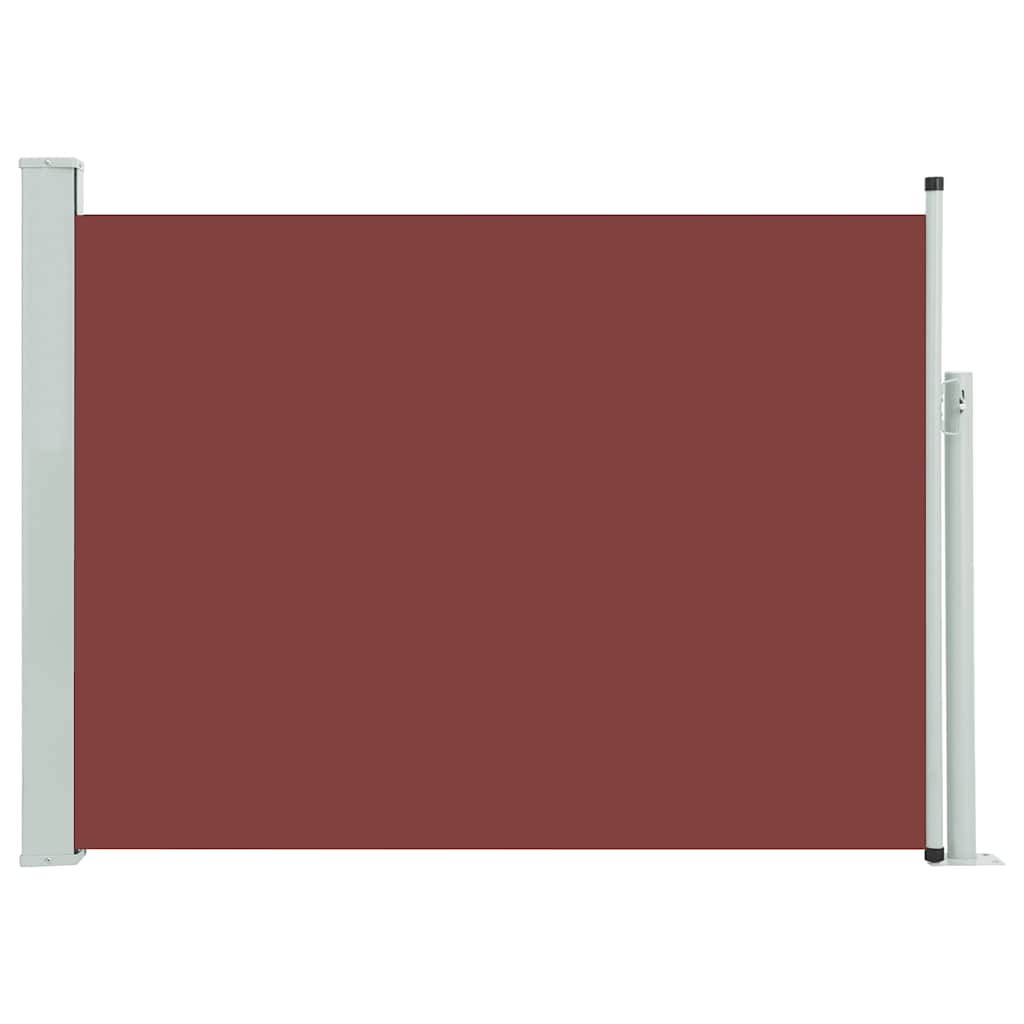 vidaXL Copertină laterală retractabilă de terasă, maro, 120 x 500 cm vidaXL Copertină laterală retractabilă de terasă, maro, 120 x 500 cm