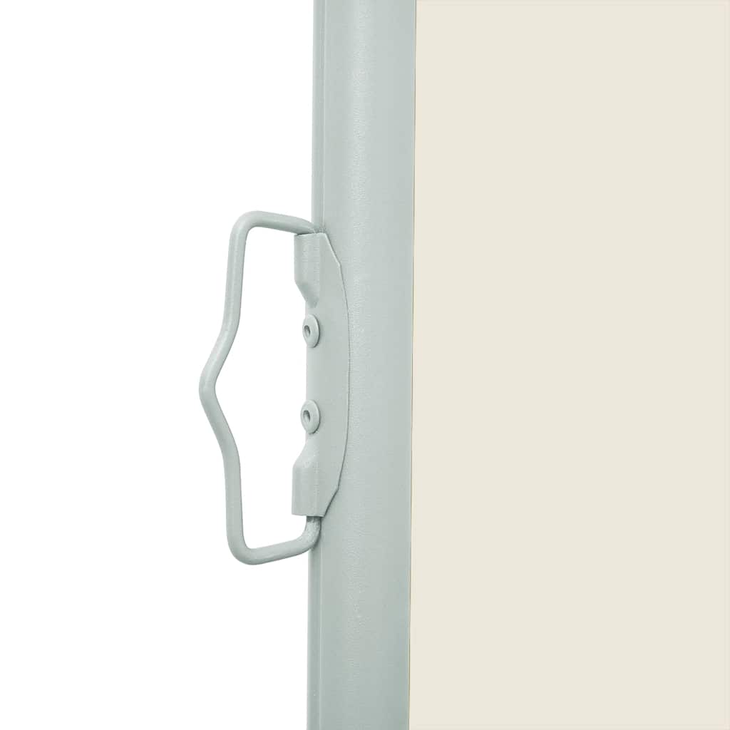 vidaXL Copertină laterală retractabilă de terasă, crem, 140 x 500 cm vidaXL Copertină laterală retractabilă de terasă, crem, 140 x 500 cm