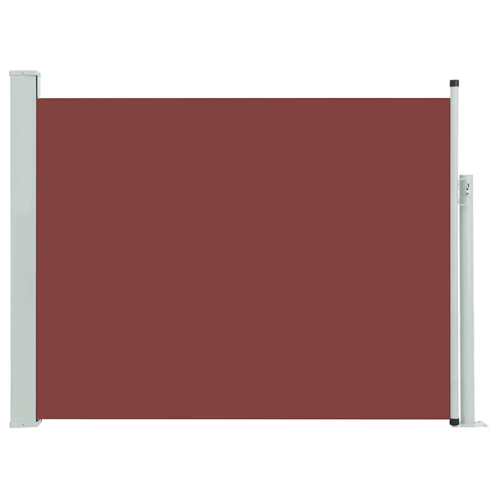 vidaXL Copertină laterală retractabilă de terasă, maro, 140 x 500 cm vidaXL Copertină laterală retractabilă de terasă, maro, 140 x 500 cm