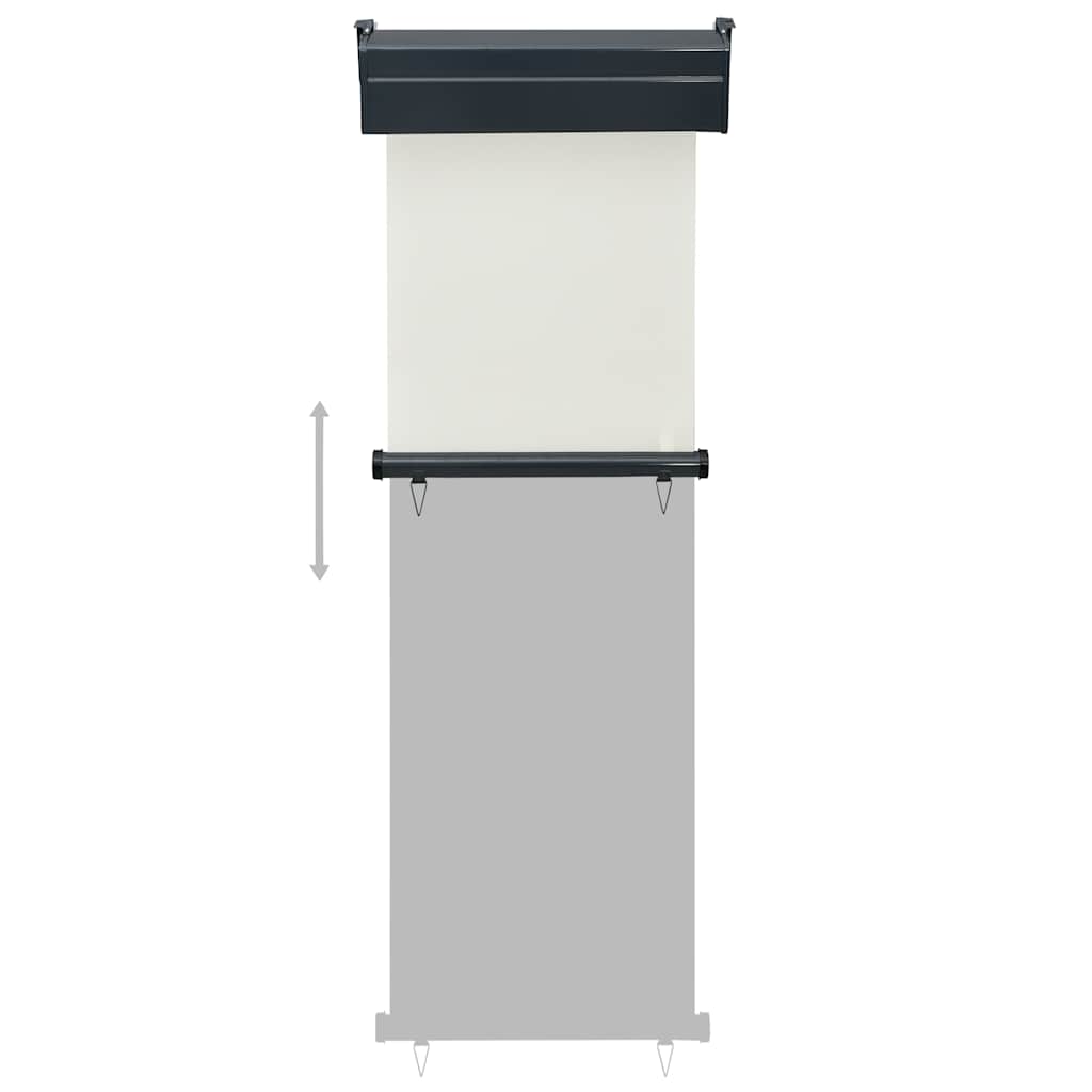 vidaXL Copertină laterală de balcon, crem, 60 x 250 cm vidaXL Copertină laterală de balcon, crem, 60 x 250 cm