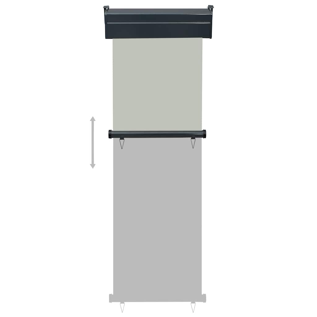 vidaXL Copertină laterală de balcon, gri, 60 x 250 cm vidaXL Copertină laterală de balcon, gri, 60 x 250 cm