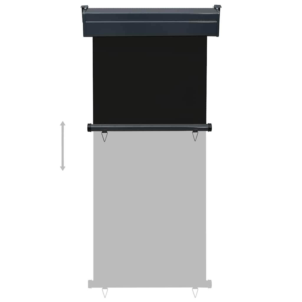 vidaXL Copertină laterală de balcon, negru, 80 x 250 cm vidaXL Copertină laterală de balcon, negru, 80 x 250 cm
