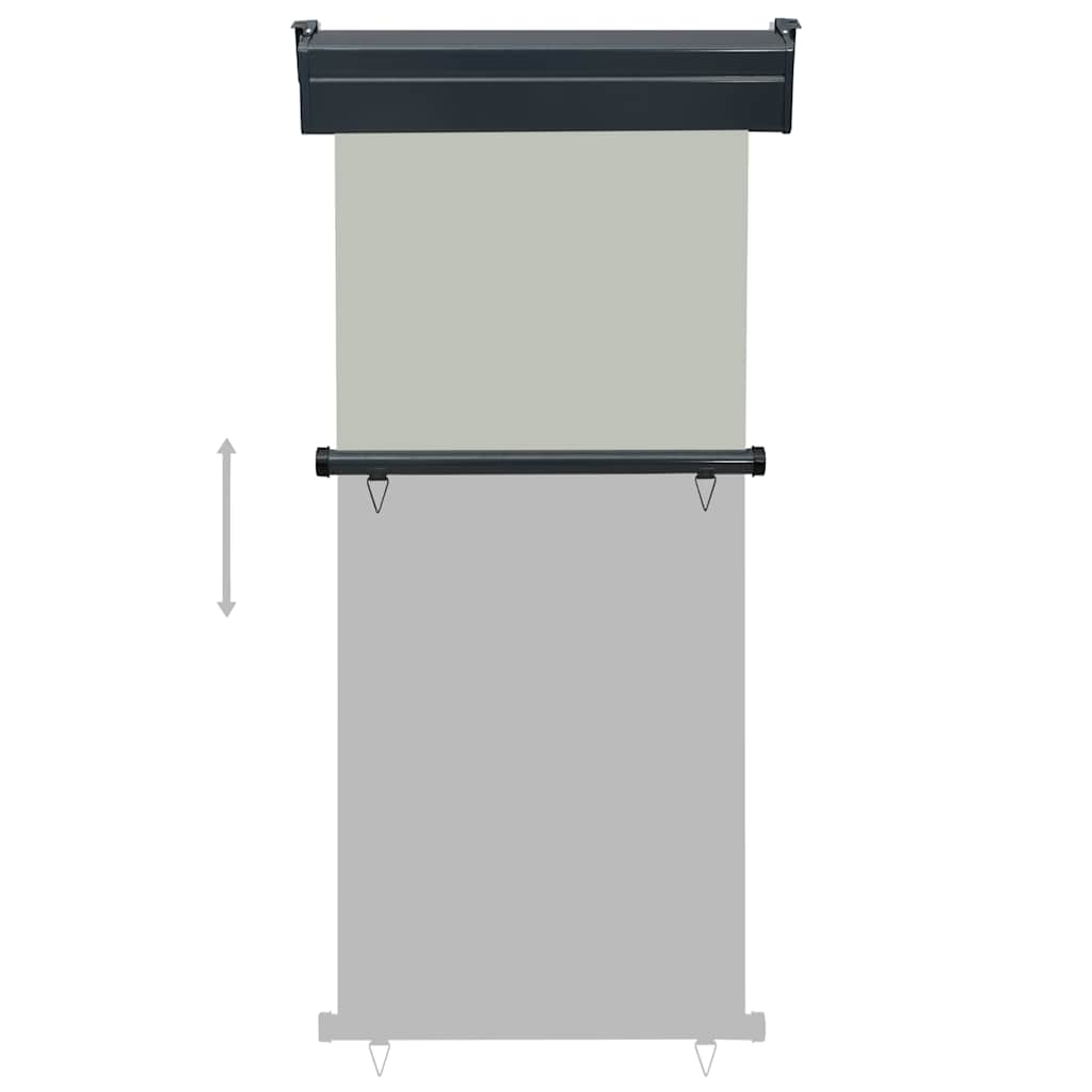 vidaXL Copertină laterală de balcon, gri, 80 x 250 cm vidaXL Copertină laterală de balcon, gri, 80 x 250 cm