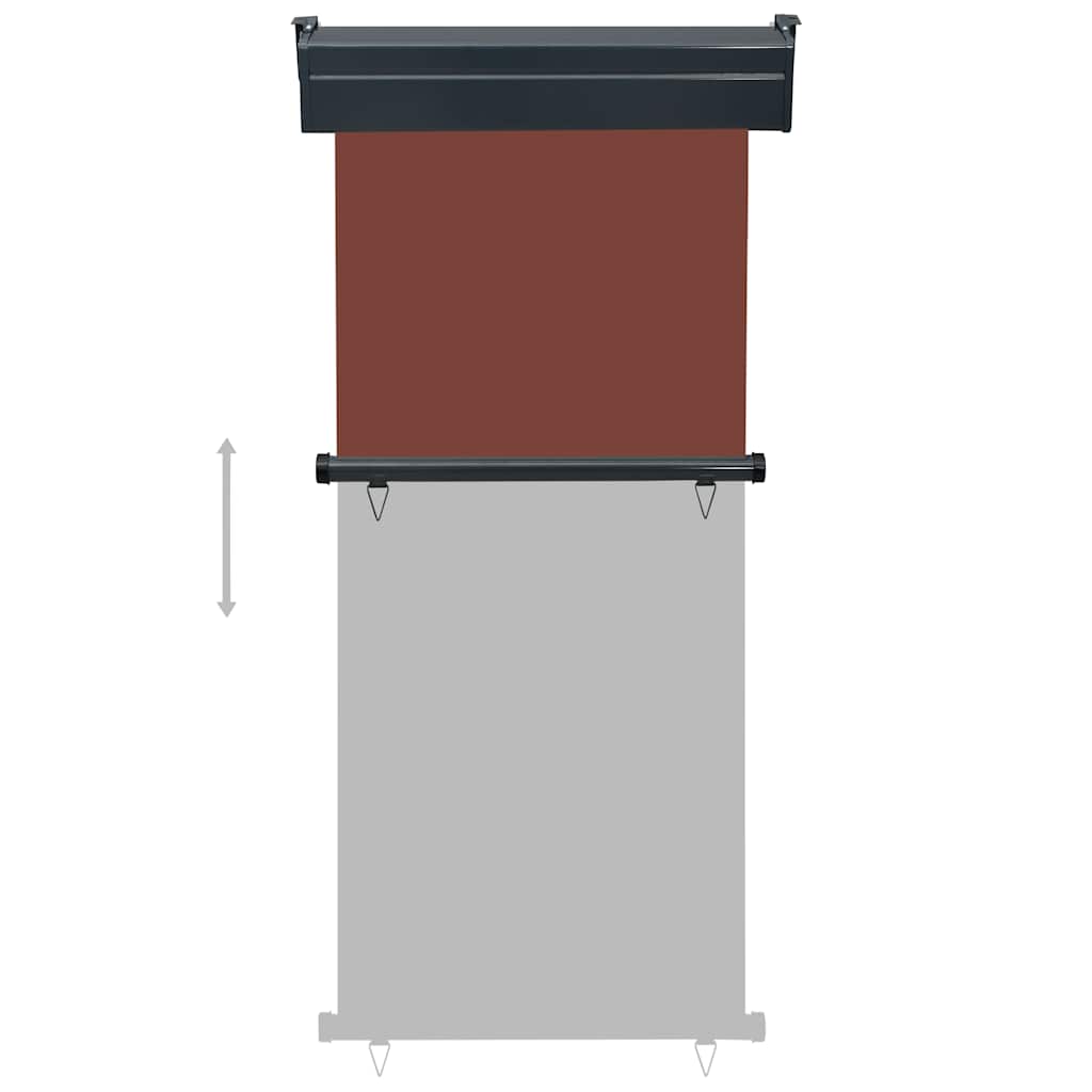 vidaXL Copertină laterală de balcon, maro, 80 x 250 cm