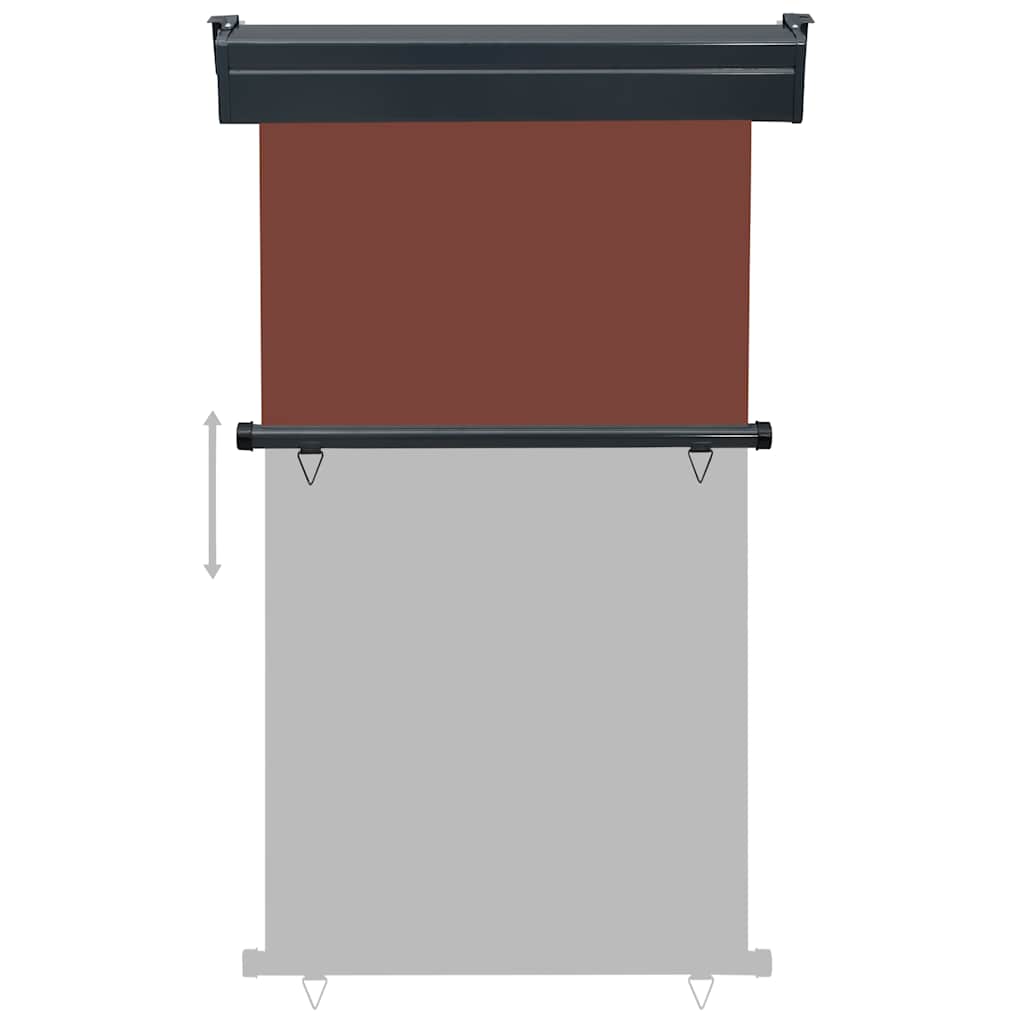 vidaXL Copertină laterală de balcon, maro, 100 x 250 cm vidaXL Copertină laterală de balcon, maro, 100 x 250 cm