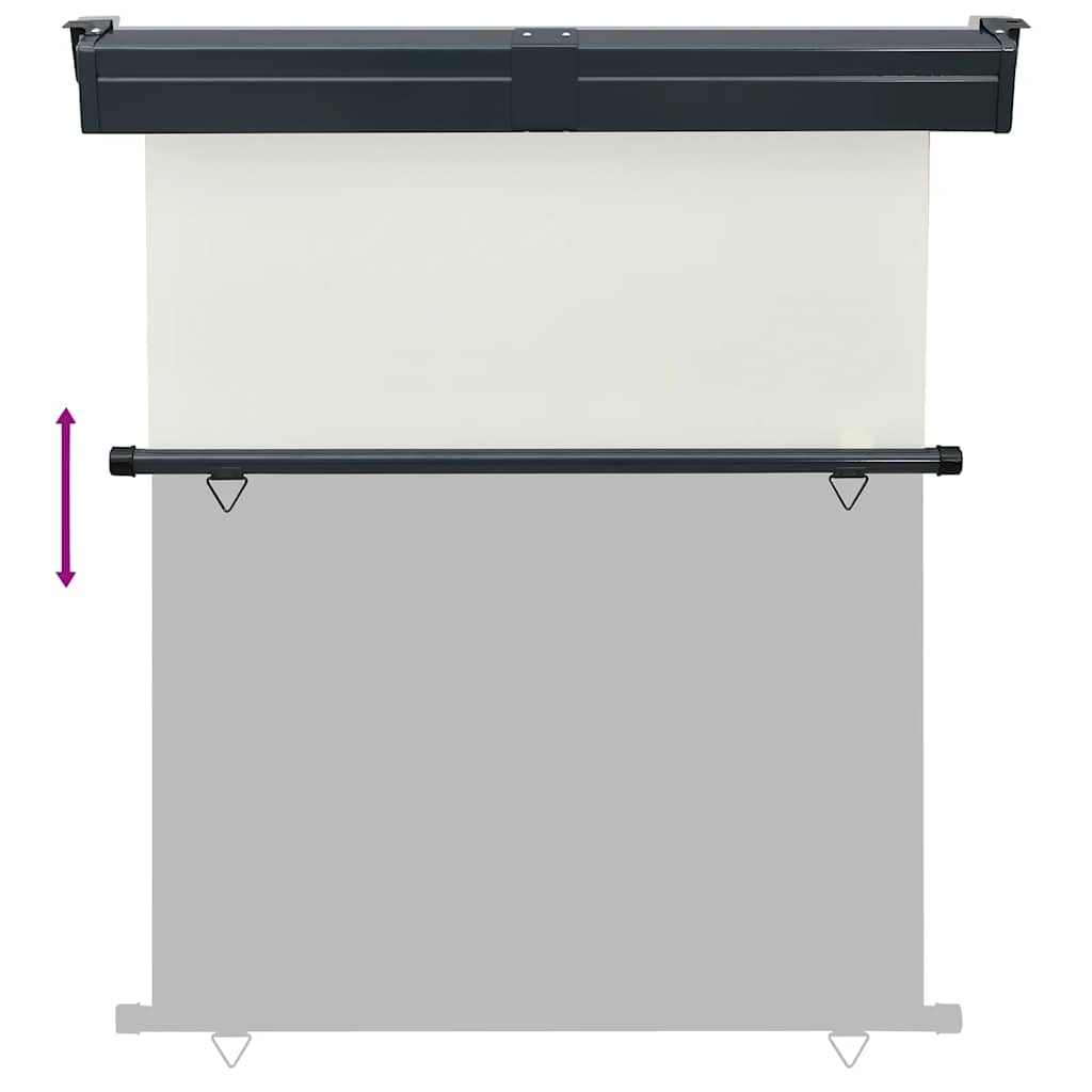 vidaXL Copertină laterală de balcon, crem, 145x250 cm vidaXL Copertină laterală de balcon, crem, 145x250 cm