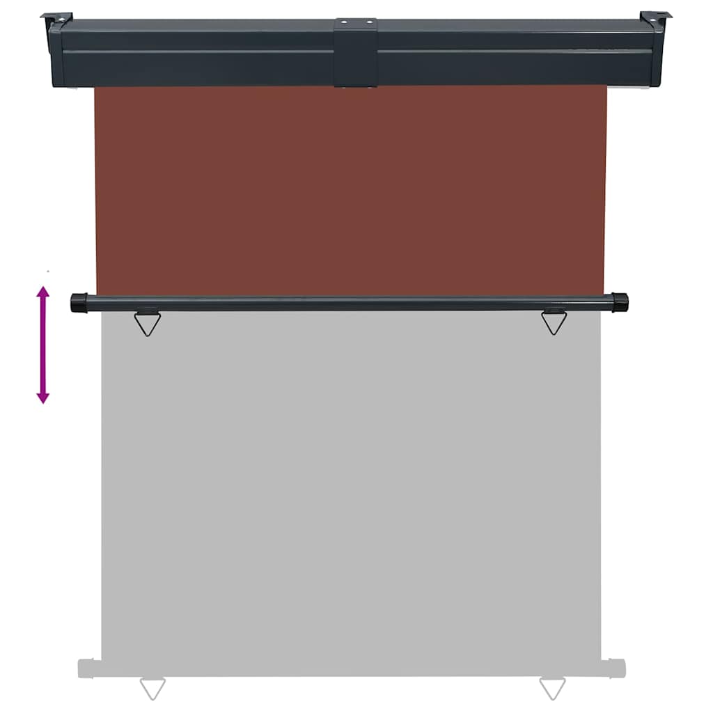 vidaXL Copertină laterală de balcon, maro, 145x250 cm vidaXL Copertină laterală de balcon, maro, 145x250 cm