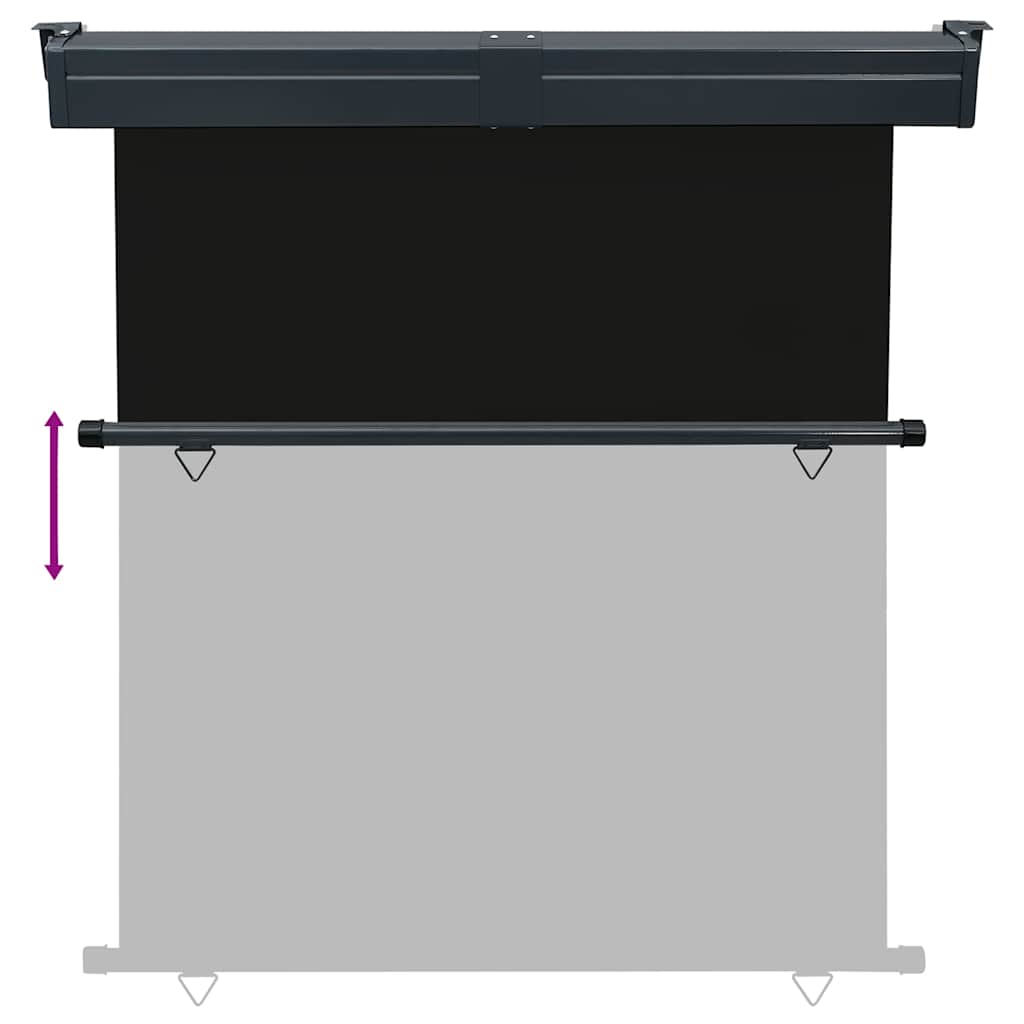 vidaXL Copertină laterală de balcon, negru, 165 x 250 cm vidaXL Copertină laterală de balcon, negru, 165 x 250 cm