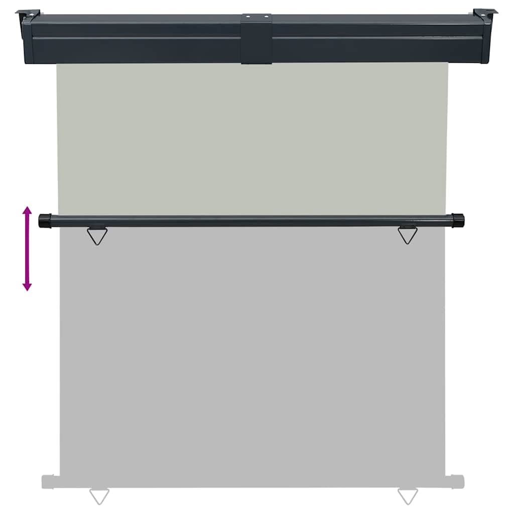 vidaXL Copertină laterală de balcon, gri, 165 x 250 cm vidaXL Copertină laterală de balcon, gri, 165 x 250 cm
