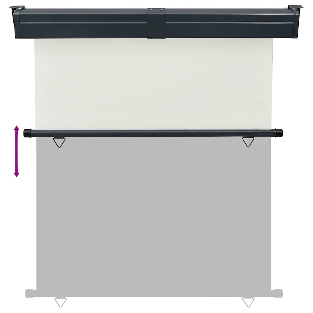 vidaXL Copertină laterală de balcon, crem, 170x250 cm vidaXL Copertină laterală de balcon, crem, 170x250 cm