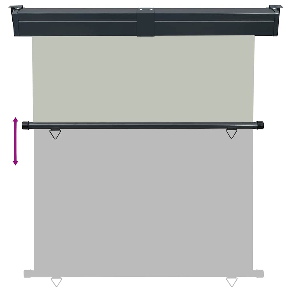 vidaXL Copertină laterală de balcon, gri, 170x250 cm vidaXL Copertină laterală de balcon, gri, 170x250 cm