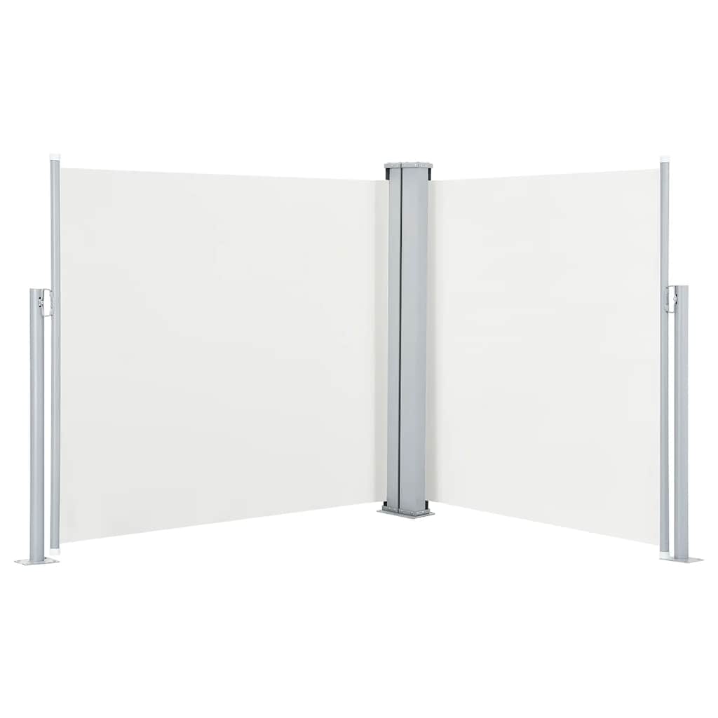 vidaXL Copertină laterală retractabilă, crem, 120 x 600 cm vidaXL Copertină laterală retractabilă, crem, 120 x 600 cm