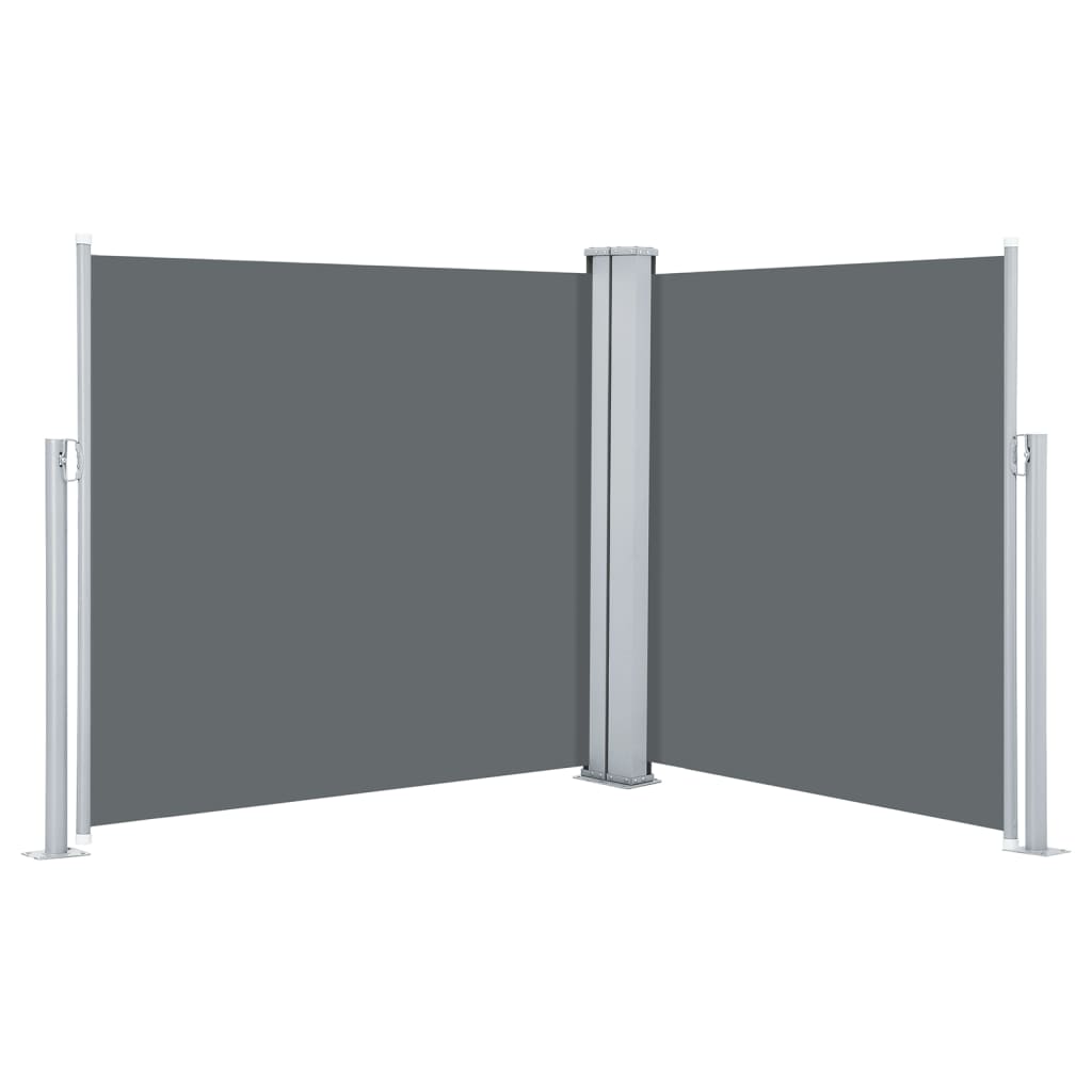 vidaXL Copertină laterală retractabilă, antracit, 120 x 600 cm vidaXL Copertină laterală retractabilă, antracit, 120 x 600 cm